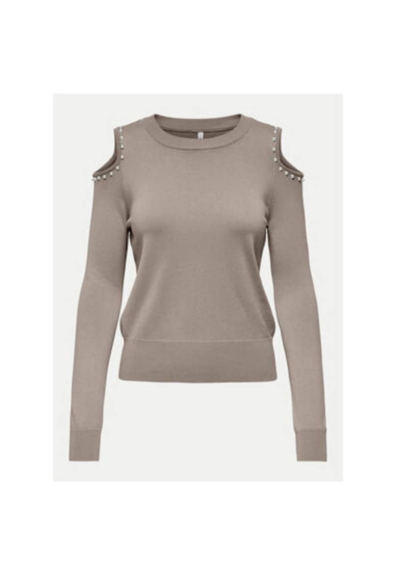 Pulover dama - 304784828 - Viscoza/Poliester - Bej - Bej