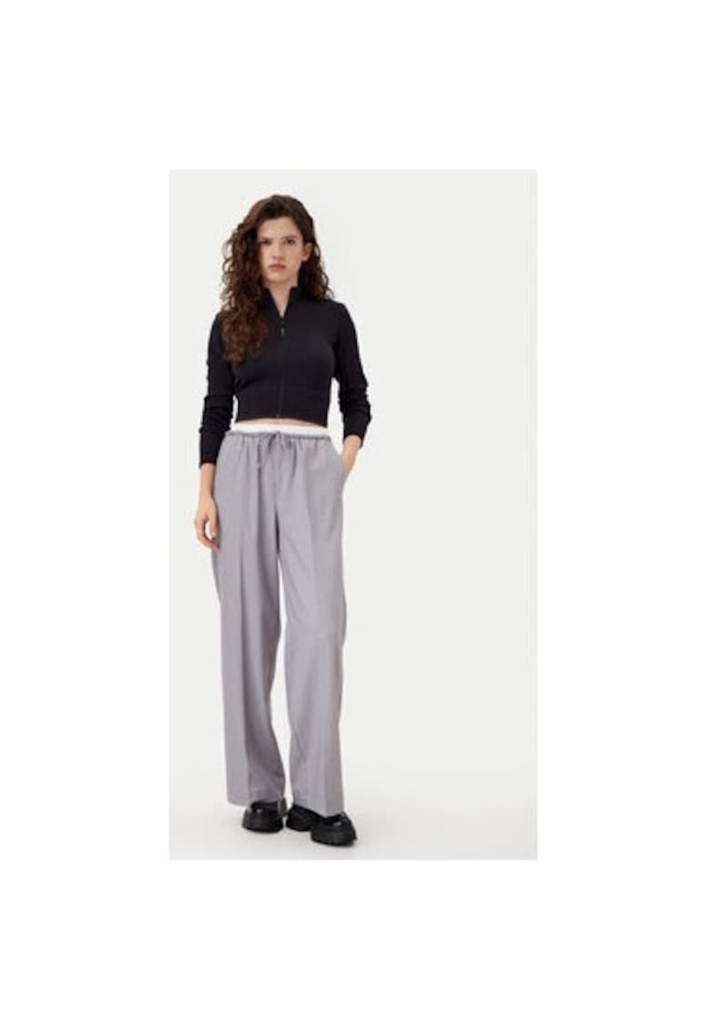 Oferte la Pantaloni dama -  304907319 - Poliester reciclat/Poliester - Gri - Gri