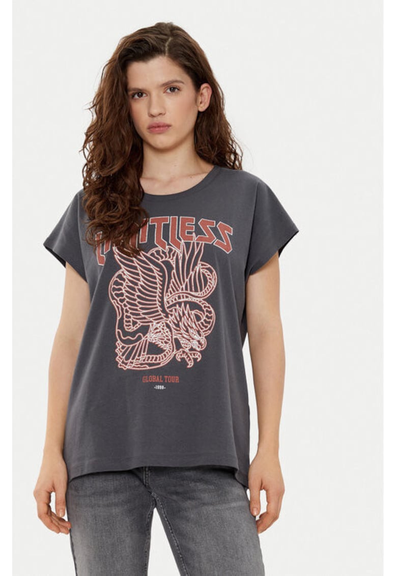 Oferte la Tricou dama -  305167903 - Bumbac - Gri - Gri