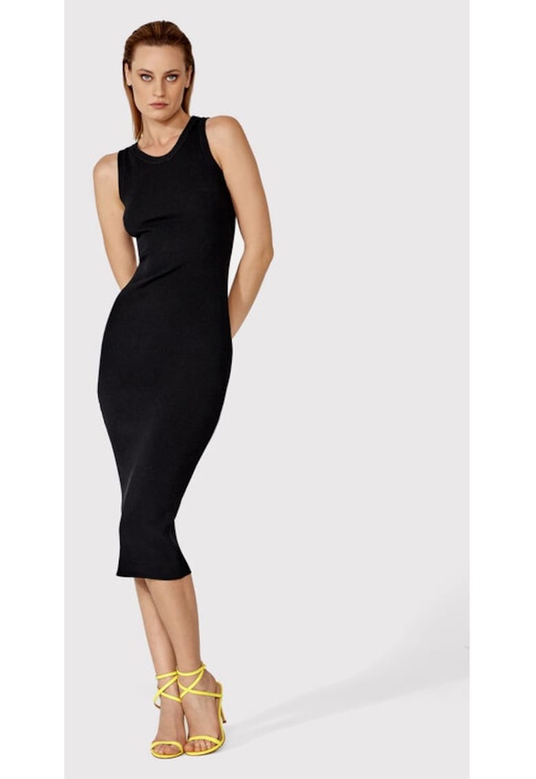 Rochie - 40592 - Viscoza - Negru