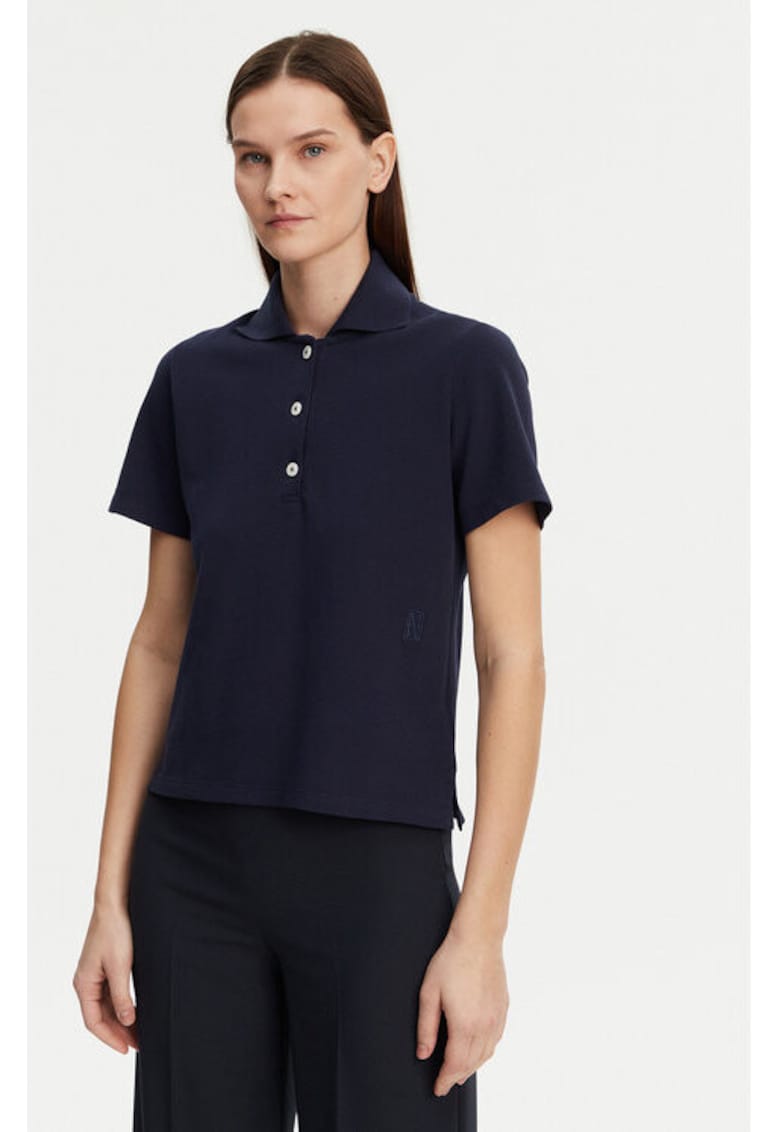 Tricou dama - 304883200 - Bumbac organic - Albastru - Albastru