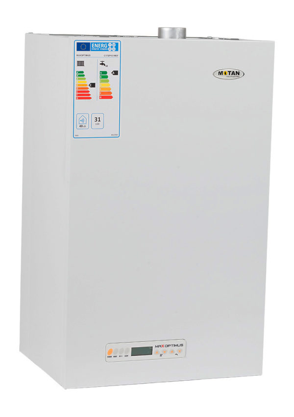 Oferte la Centrala termica pe gaz conventionala MOTAN MaxOPTIMUS 31 KW tiraj fortat kit evacuare inclus