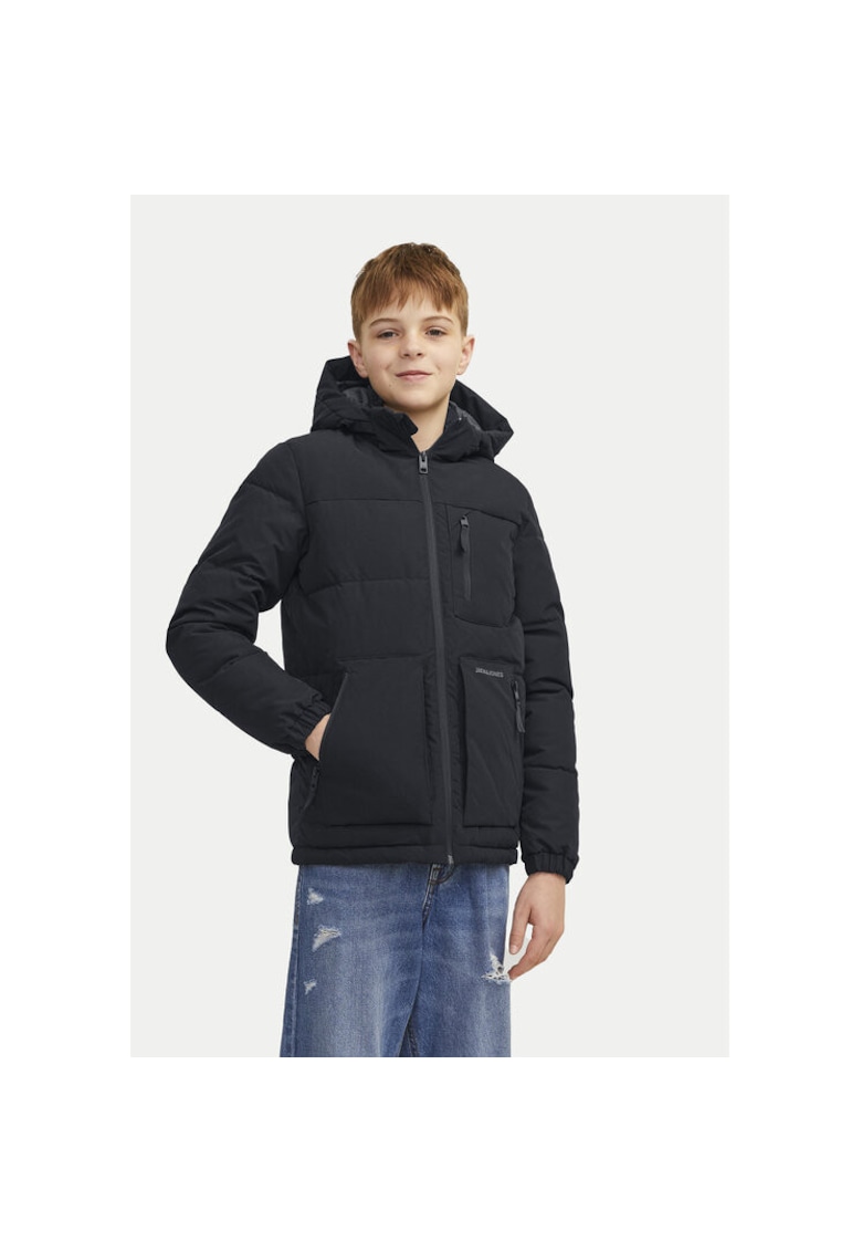 Geaca baieti - 304388637 - Poliester reciclat - Negru - Negru