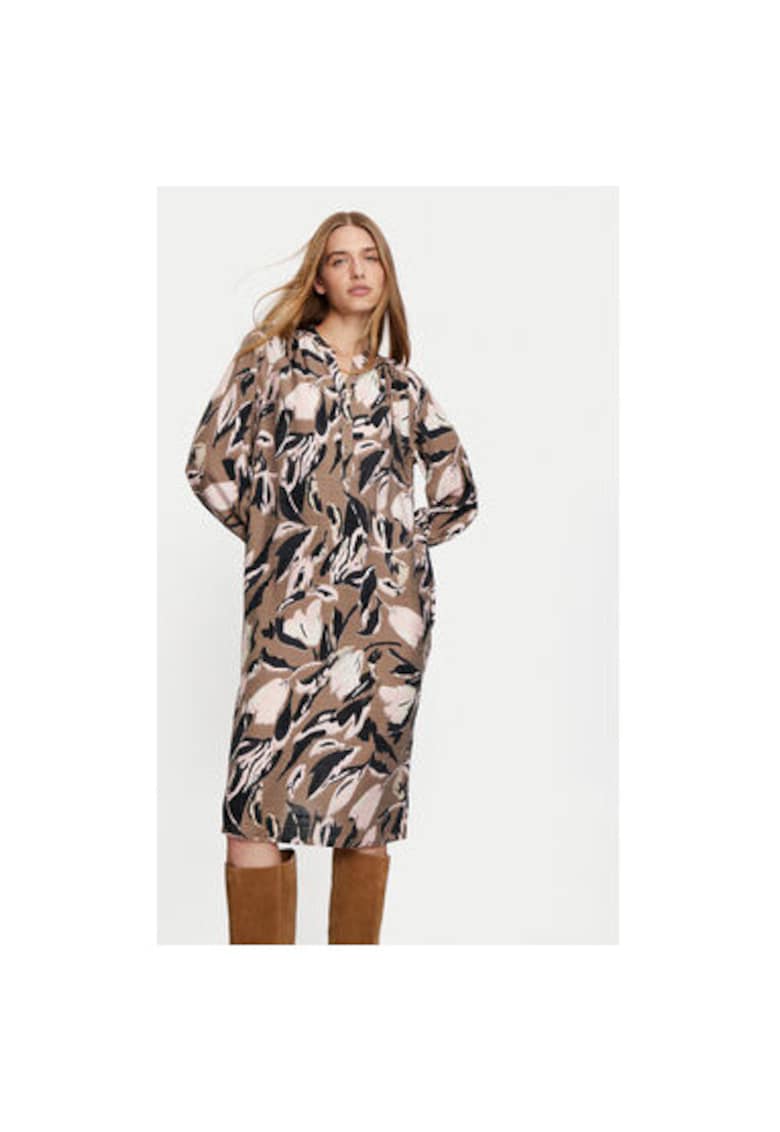 Rochie dama - 304422812 - Viscoza/Nylon - Maro - Maro