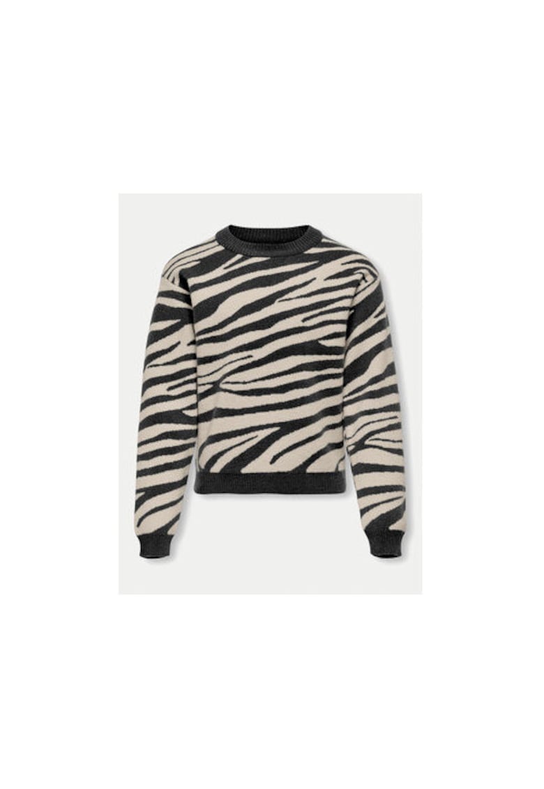 Pulover fete - 304503764 - Viscoza/Nylon - Negru - Negru