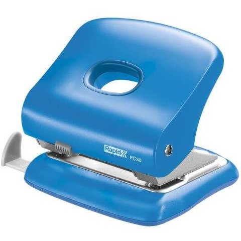 Oferte la Perforator 30 coli, RAPID FC30 - albastru deschis