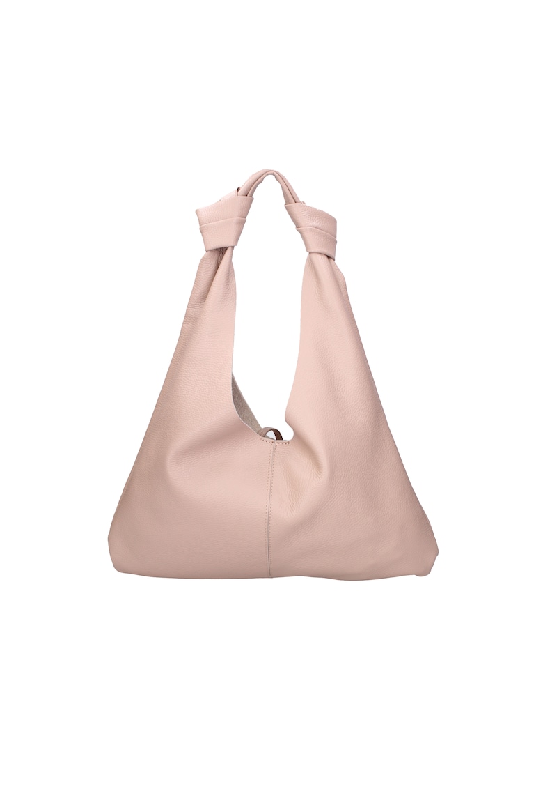 Oferte la Geanta din piele cu bareta de umar si etui cu fermoar - Roz deschis