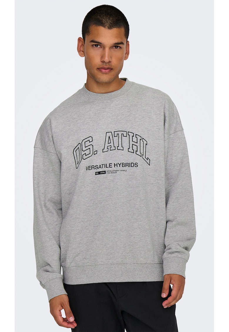 barbati maneci lungi - gri - bumbac - Gri