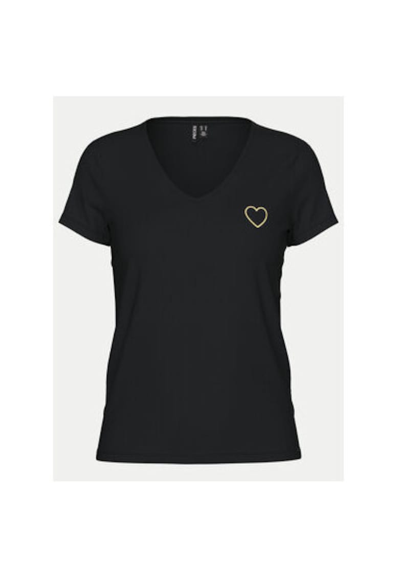 Tricou dama - 304915185 - Bumbac organic - Negru - Negru