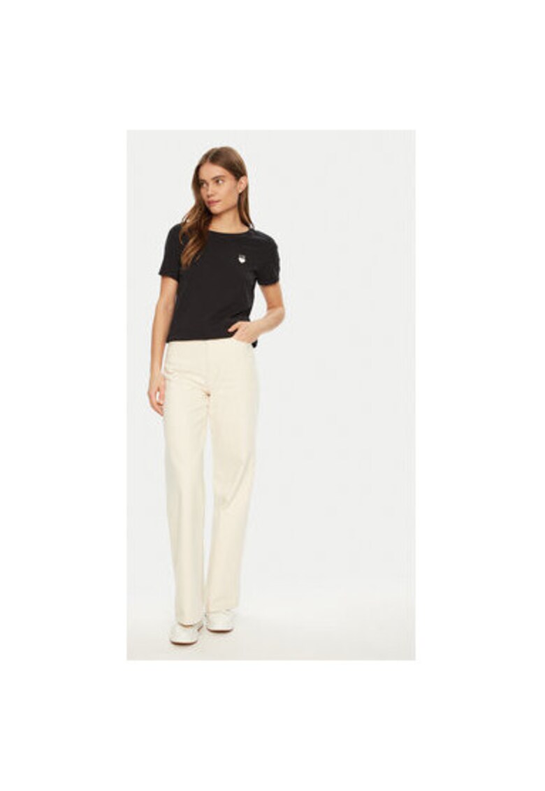 Oferte la Tricou dama -  304913174 - Bumbac - Negru - Negru