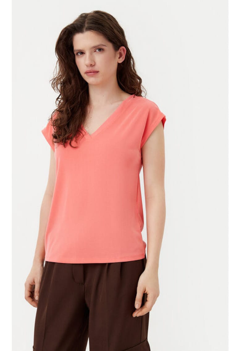 Tricou dama - 304791154 - Modal/Poliester - Roz - Roz