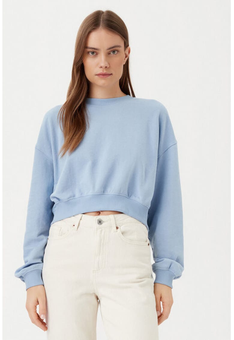 Bluza dama - 304785085 - Bumbac/Poliester - Albastru - Albastru