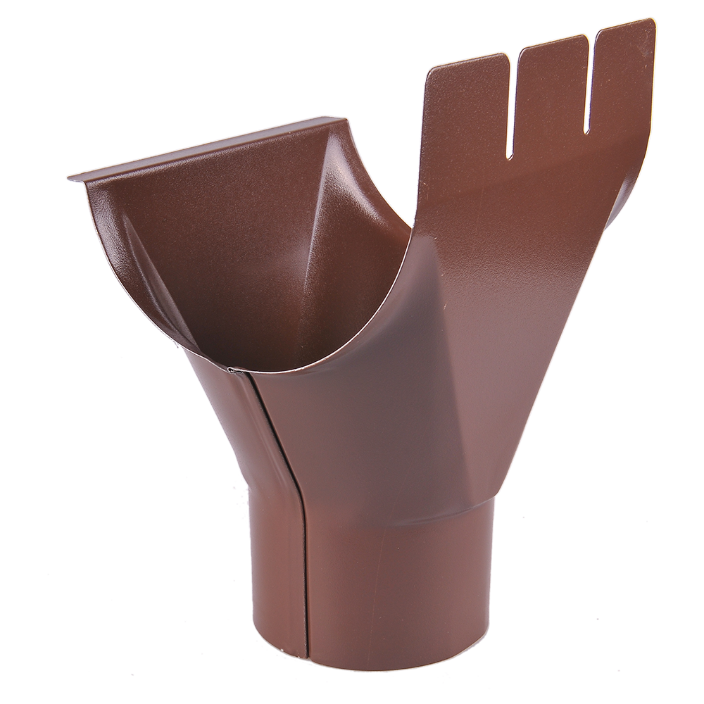 Oferte la Racord jgheab burlan, metalic, 125/88 mm, maro RAL 8017