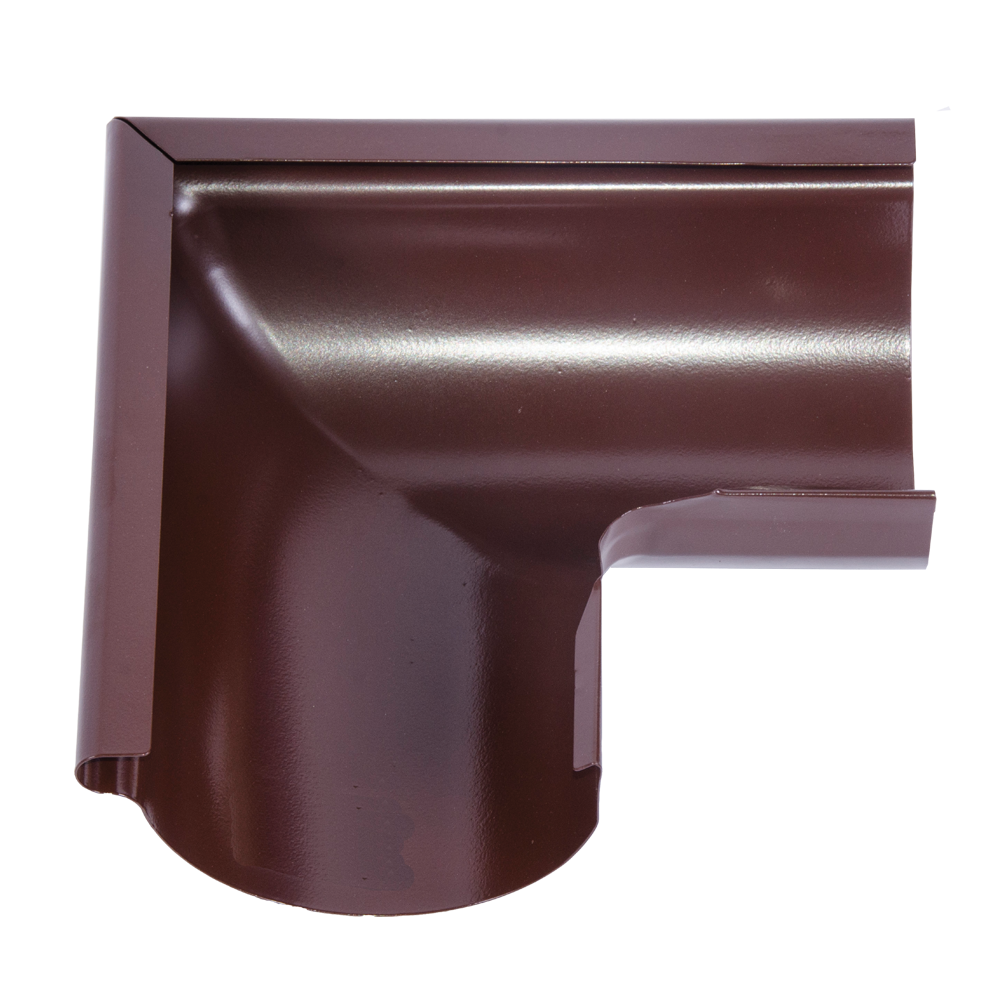 Oferte la Coltar exterior tip 1 jgheab Novatik Ronda, metal, diam. 150 mm, maro RAL 8017