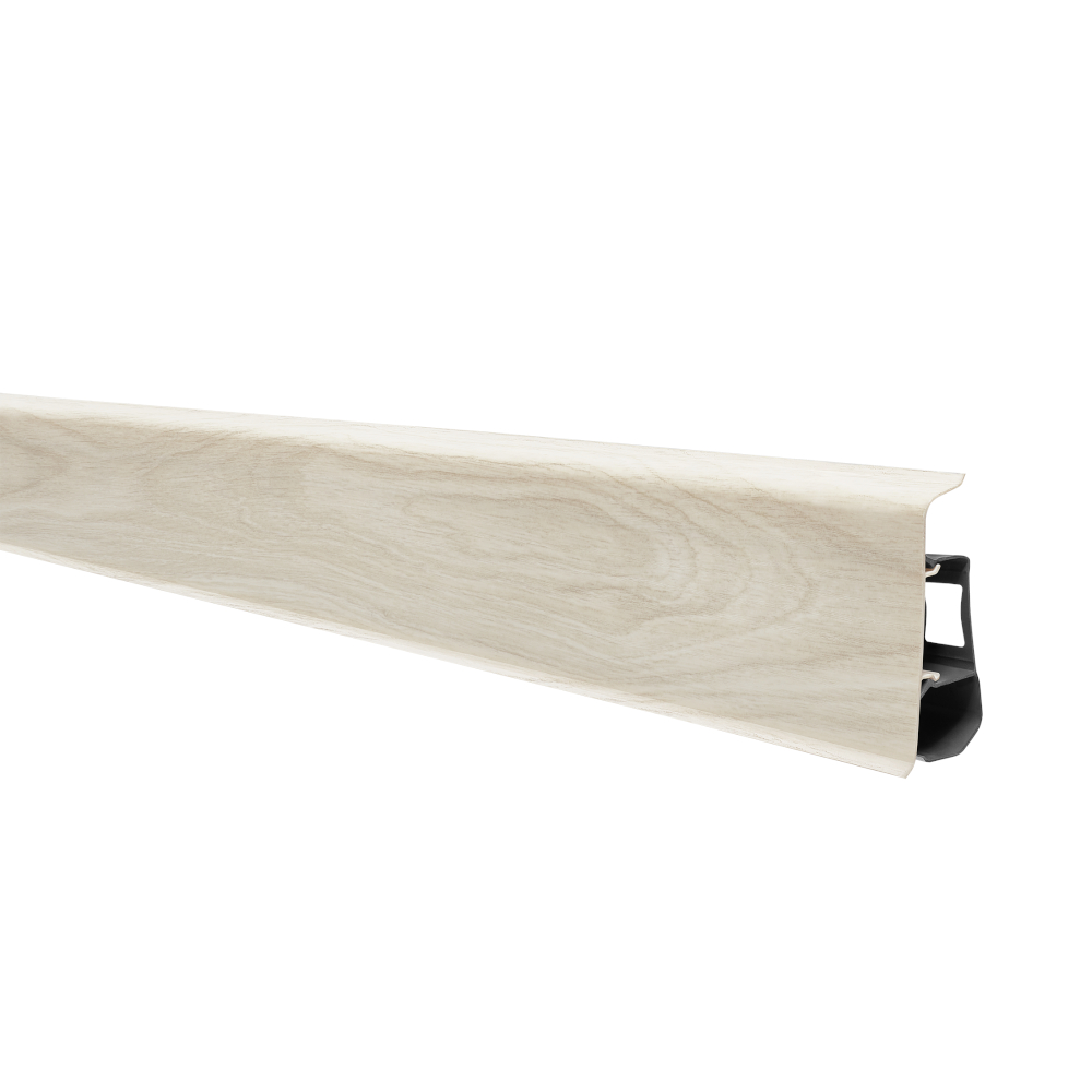 Oferte la Plinta Indo stejar alb PVC, Arbiton, 70 x 26 mm x 2.5 m