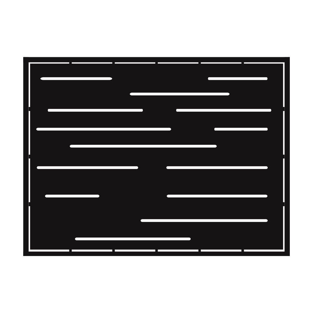 Oferte la Panou metalic gard Nova, tabla debitata plasma, negru, 2000 x 1500 mm