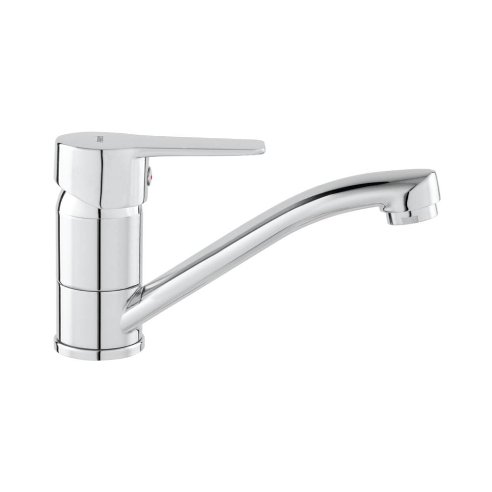 Baterie lavoar Ferro Ritto BTR2A, alama, monocomanda, argintiu, pipa mobila