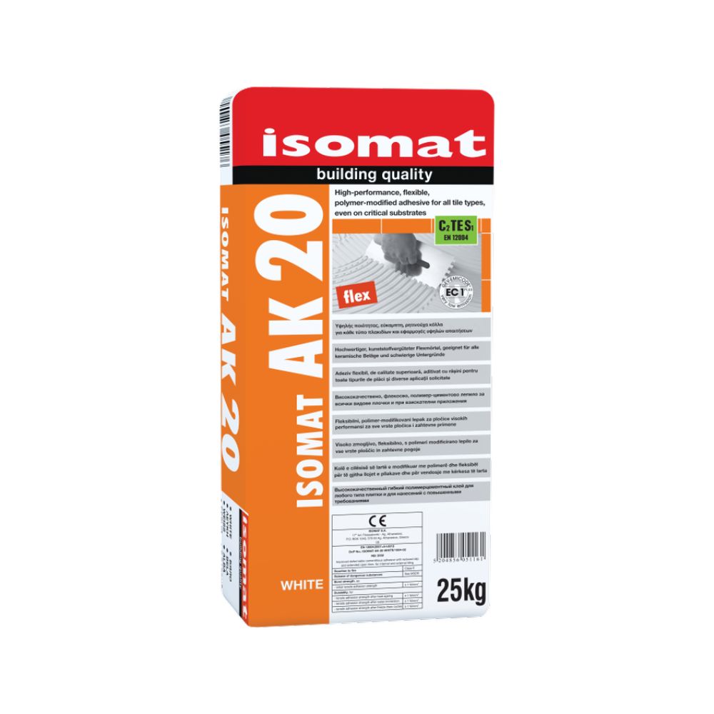 Oferte la Adeziv flexibil Isomat AK-20, interior/exterior, alb, 25 kg