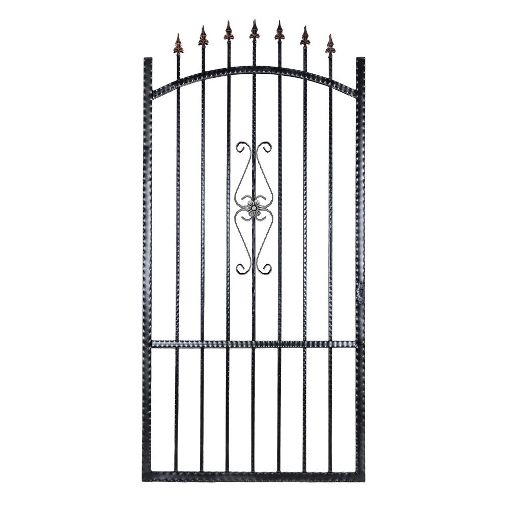 Oferte la Poarta pietonala reversibila Lara, fier forjat, negru, 1000 x 2050 mm