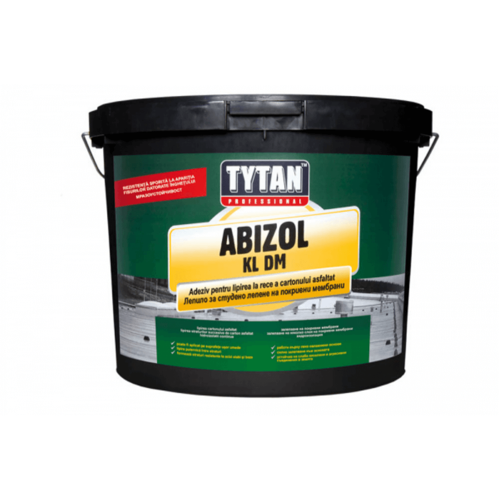 Oferte la Adeziv bituminos lipire la rece hidroizolatie, Abizol KL DM Tytan Professional, negru, 18 kg