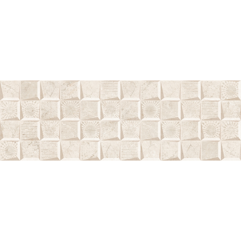 Faianta baie rectificata glazurata Egyptian Travertine AC-12356 HL1, bej, lucios, model, 75 x 25 cm