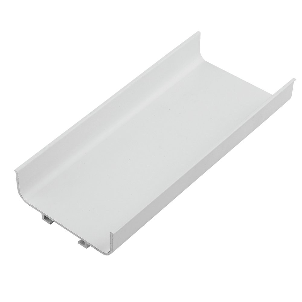 Profil aluminiu LB (tip Gola) - C, aluminiu, alb mat, 2.75 m