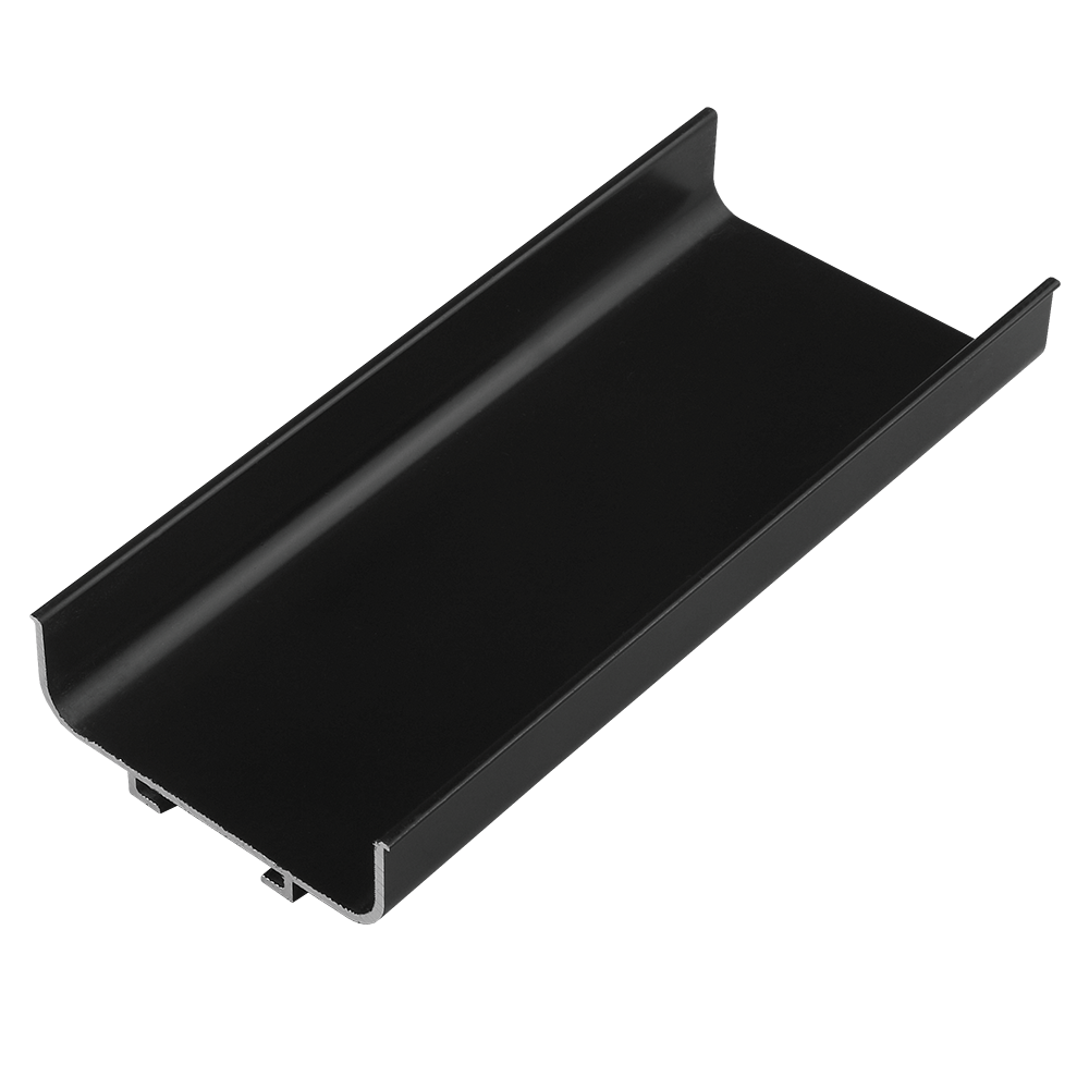 Profil aluminiu LB (tip Gola) - C, aluminiu, negru, 2.75 m