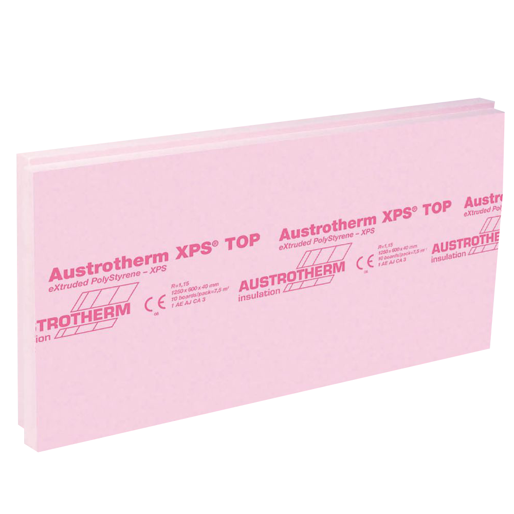 Oferte la Polistiren extrudat Austrotherm, TOP 30 P, suprafata gofrata, muchie in falt, 100 x1250 x 600 mm