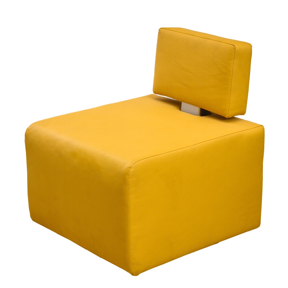 Fotoliu Mobexport, tapiterie piele ecologica, gri, 57 x 60 x 69 cm