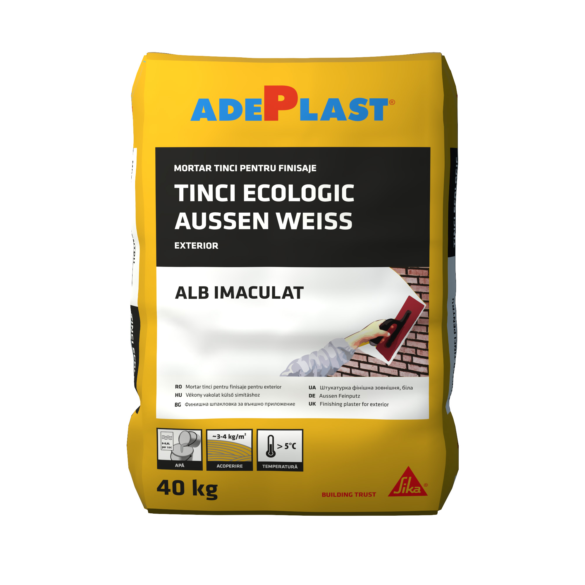 Oferte la Mortar tinci Aussen Weiss, interior/exterior, alb, 40 kg
