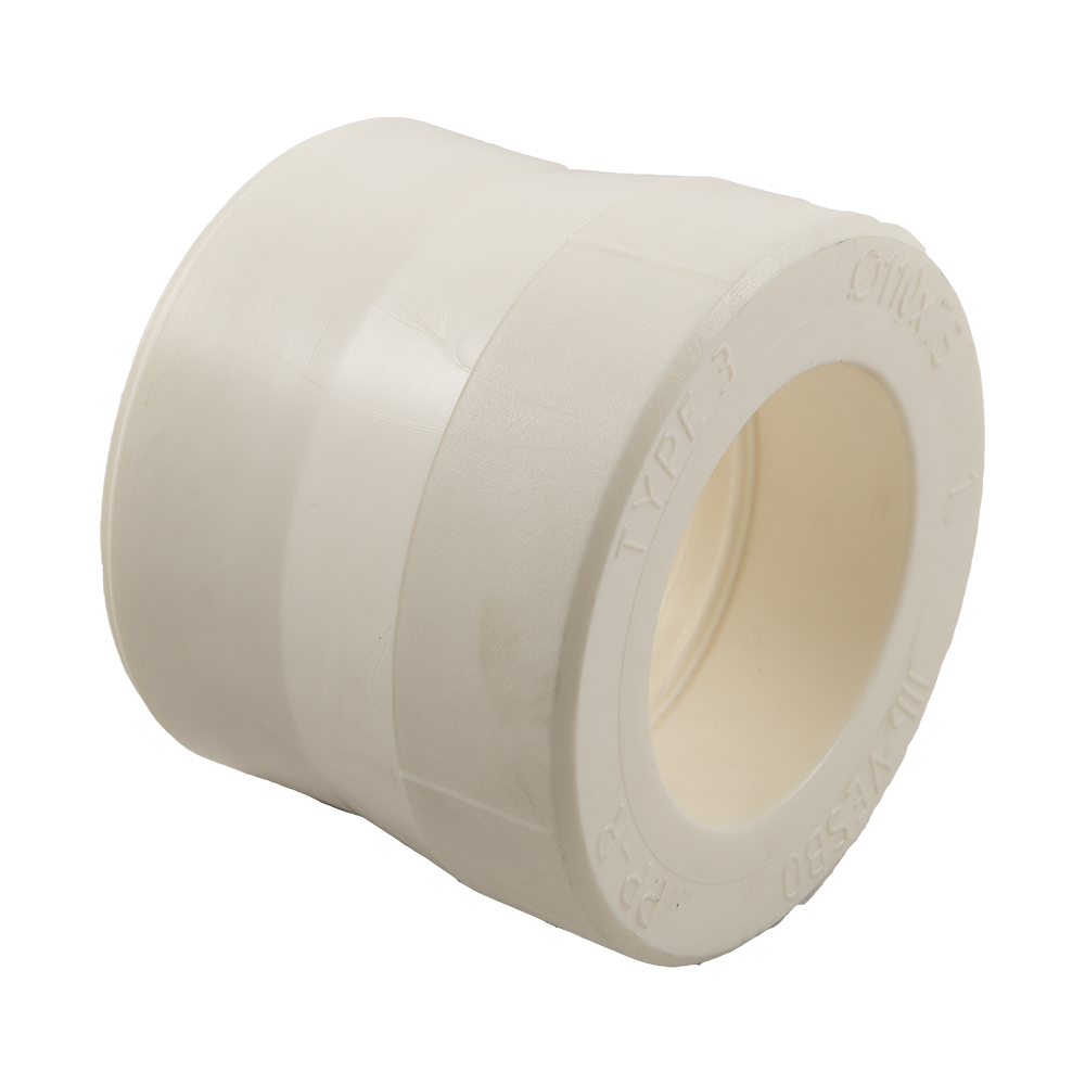 Oferte la  Reductie PPR Vesbo, alb, diametru nominal 110 mm, diametru redus 75 mm