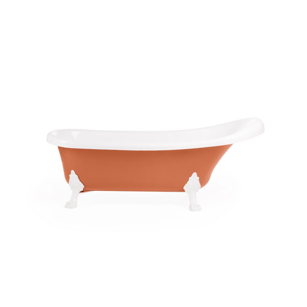 Oferte la Cada baie freestanding Fibrex Knossos, compozit, portocaliu, 170 x 70 x 67 cm