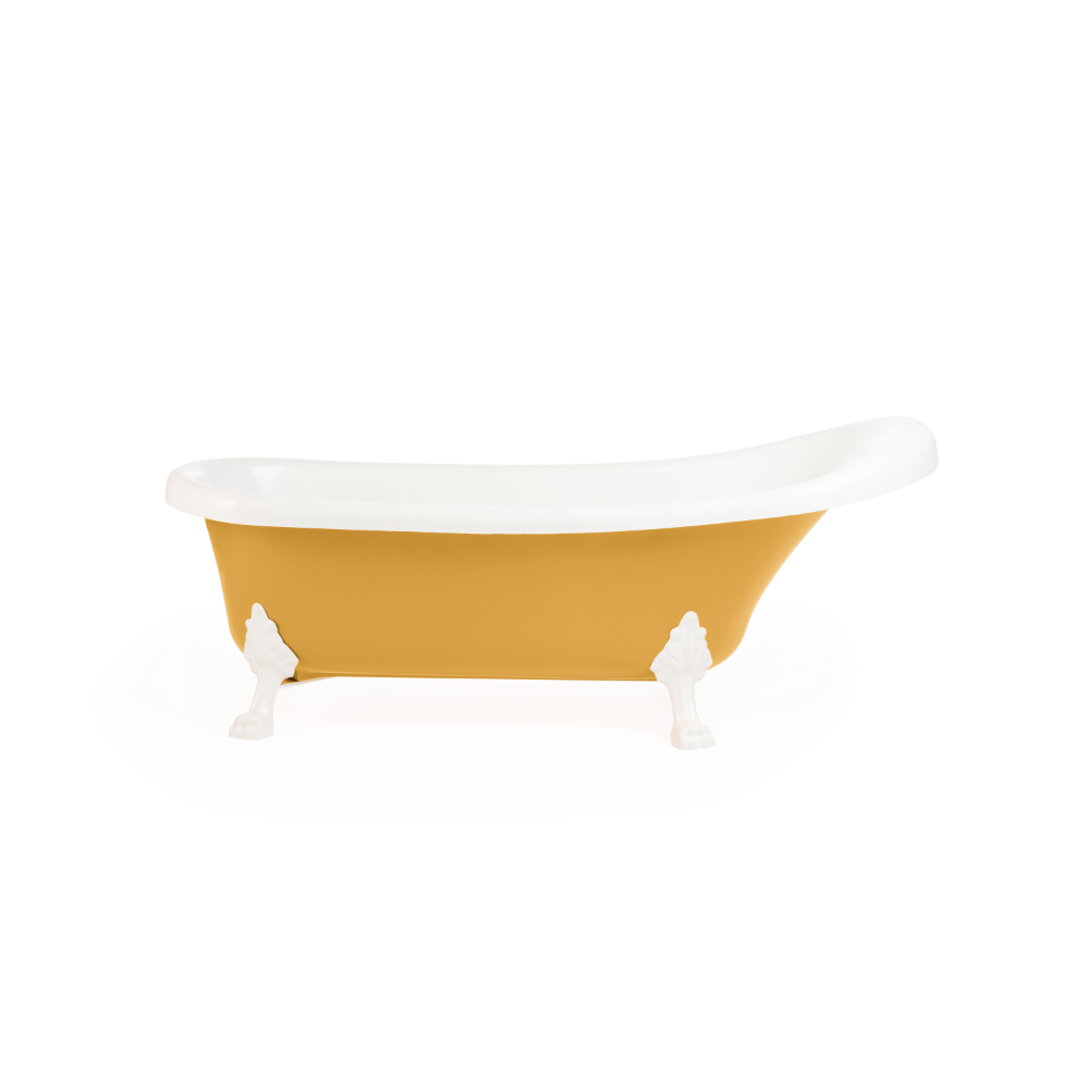 Oferte la Cada baie freestanding Fibrex Knossos, compozit, galben, 170 x 70 x 67 cm