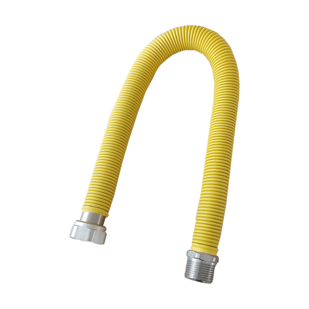Oferte la Racord flexibil gaz GS, inox gofrat, filet interior-exterior, 1/2, 30-60 cm