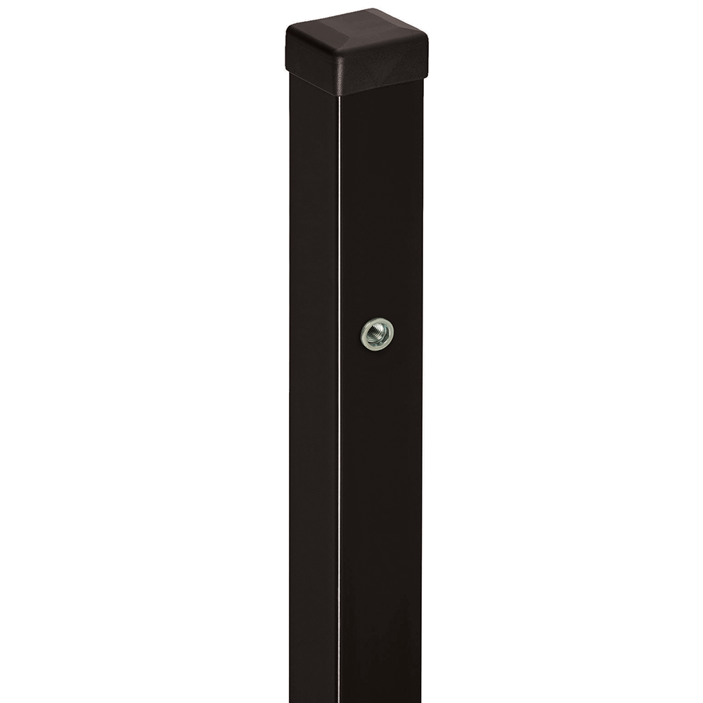 Oferte la Stalp poarta Cronos, otel, patrat, negru, RAL 9005, 2.4 m, 100 x 100 mm