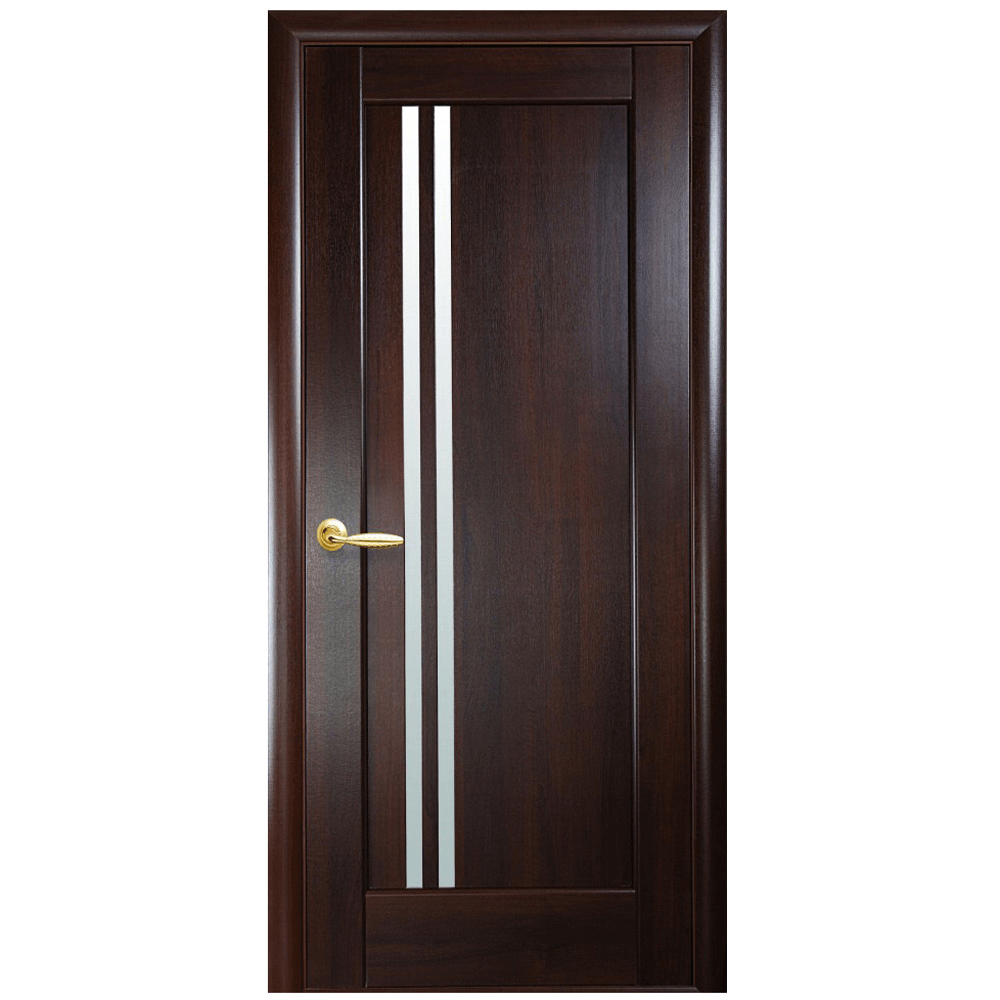 Oferte la Usa interior celulara cu geam New Style Nostra Dellita, reversibila, MDF, castan, toc fix, 200 x 60 x 4 cm