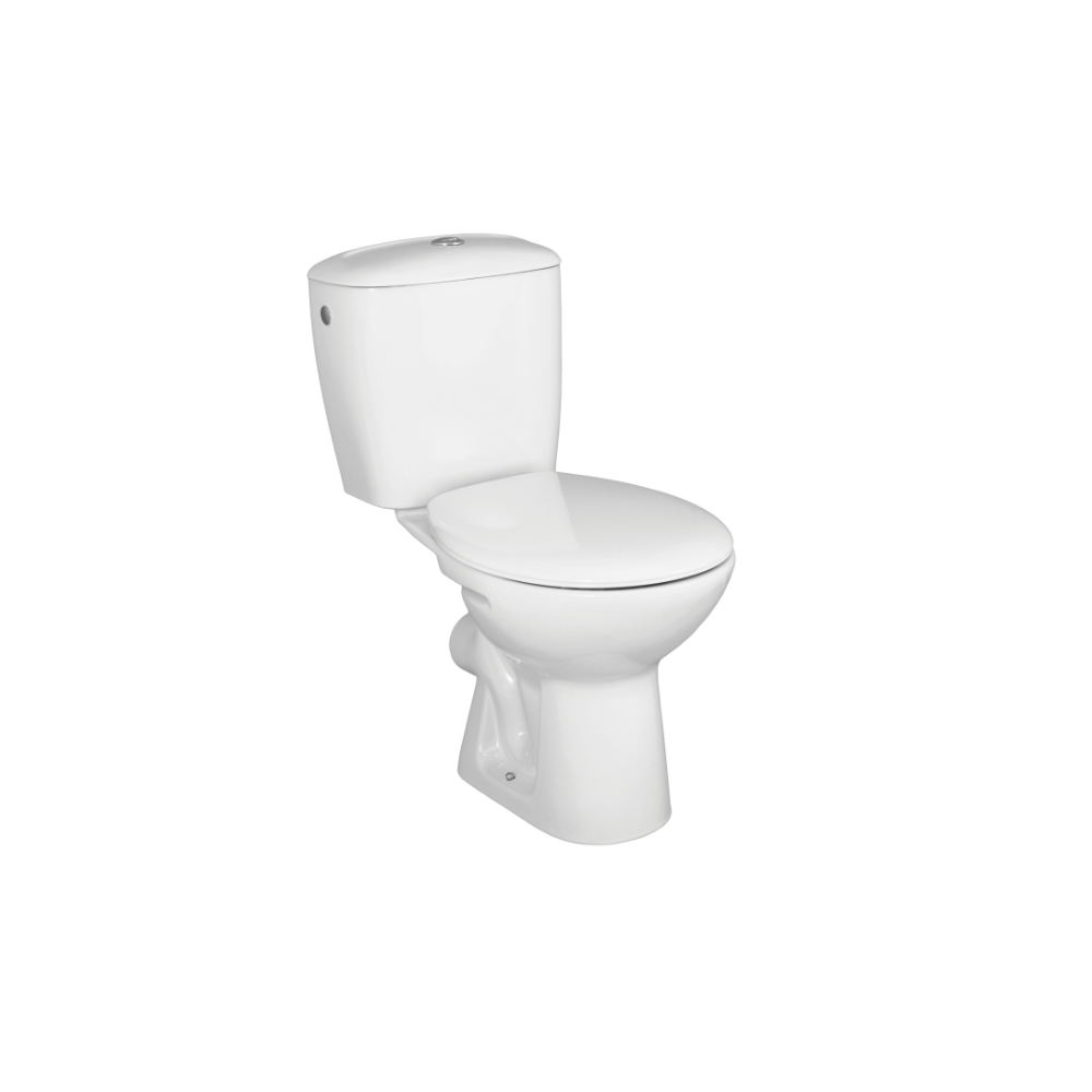 Oferte la Set compact WC Fayans Canto, portelan, alb, evacuare laterala, max. 6 l, 77 x 64.5 x 35.5 cm