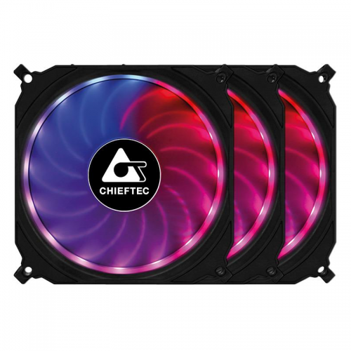 Oferte la Kit x3 CF-3012-RGB  120mm RGB Negru