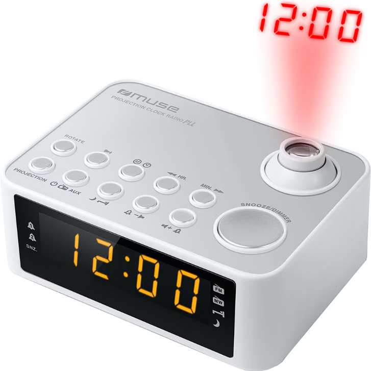 Oferte la Radio M-178PW  Ceas  Proiectie Ora MW/FM 	Alarma Snooze Sleep   Alb
