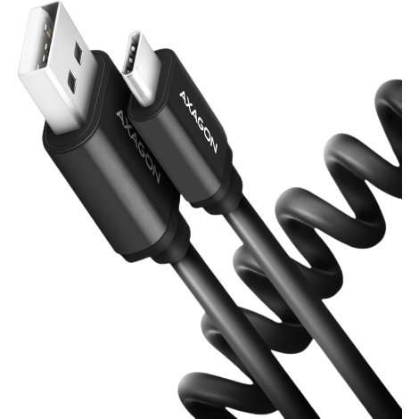 Cablu Date si Incarcare BUCM-CM20TB USB-C la USB-C Flexibil 1m 3A USB 2.0 PD 60W Negru