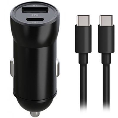 Oferte la Incarcator auto 1XUSB 20W + 1X USB-C 60W + cablu usbc - USB-C Maxlife OEM0400390