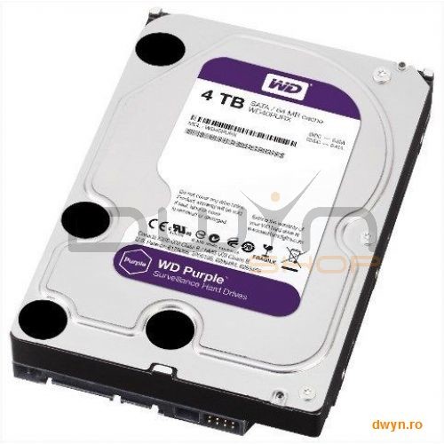Oferte la 4TB WD PURPLE, SATA 6Gb/s, IntelliPower, 64MB, Surveillance HDD