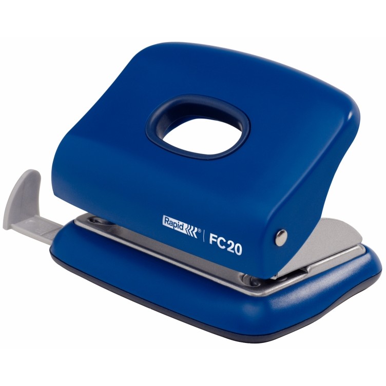 Oferte la Perforator 20 coli, RAPID FC20 - albastru
