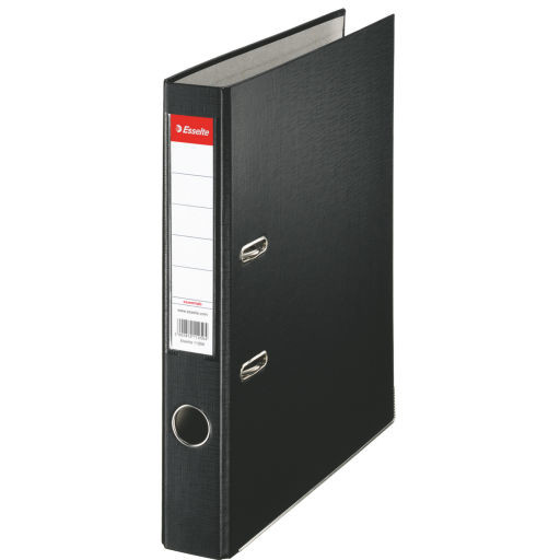 Oferte la Biblioraft A4, plastifiat PP, margine metalica, 50 mm, ESSELTE Economy - negru
