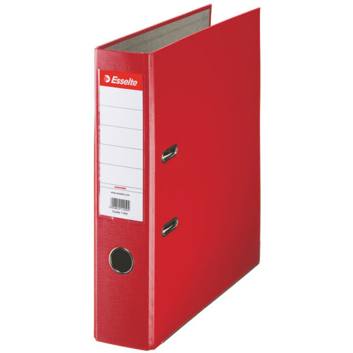 Oferte la Biblioraft A4, plastifiat PP, margine metalica, 75 mm, ESSELTE Economy - rosu