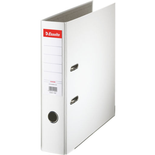 Biblioraft A4, plastifiat PP, margine metalica, 75 mm, ESSELTE Economy - mov