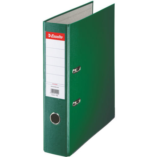 Oferte la Biblioraft A4, plastifiat PP, margine metalica, 75 mm, ESSELTE Economy - verde