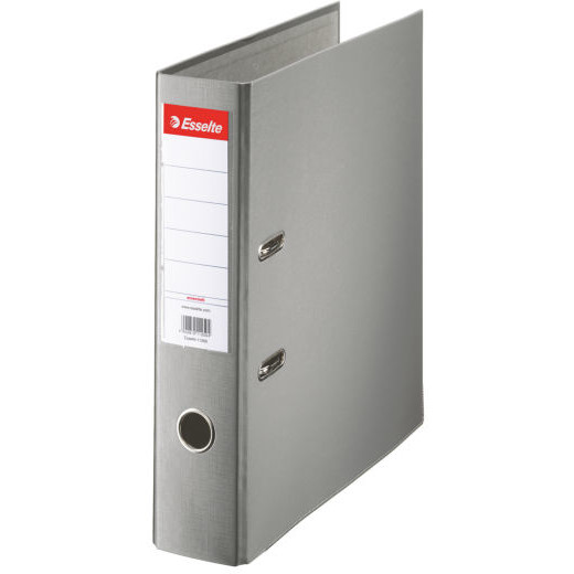 Oferte la Biblioraft A4, plastifiat PP, margine metalica, 75 mm, ESSELTE Economy - gri