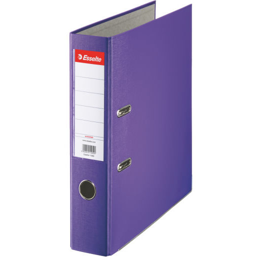 Oferte la Biblioraft A4, plastifiat PP, margine metalica, 75 mm, ESSELTE Economy - mov