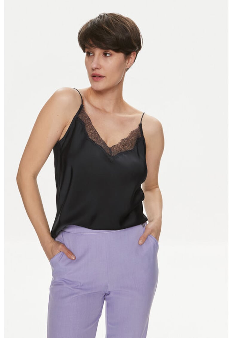 Tricou dama - 303931162 - Poliester - Negru - Negru